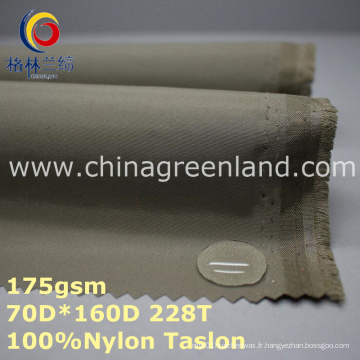 Tissu imperméable de Taslon de nylon de teinture simple pour des vestes de textile (GLLML261)